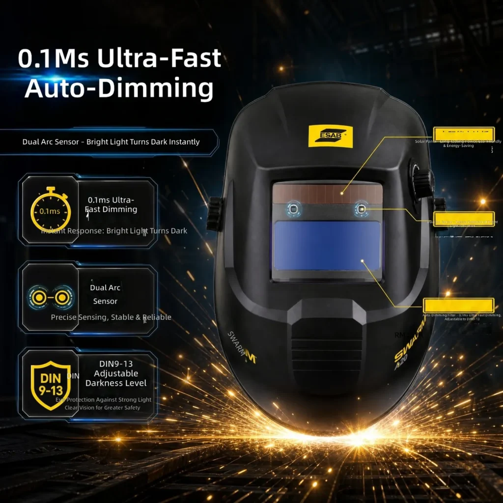 ESAB SWARM A20 Auto-Darkening Welding Helmet — view 5