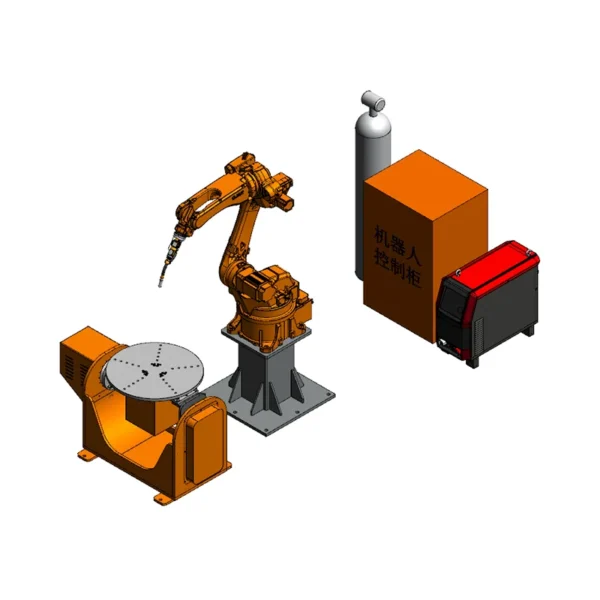 Low-Spatter MIG Welding Robot Workstation