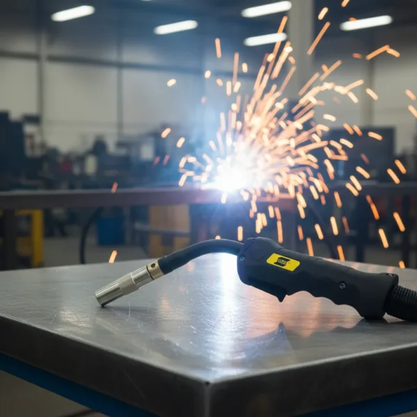 TBi 500A Water-Cooled MIG Torch, Swan Neck, 3 m
